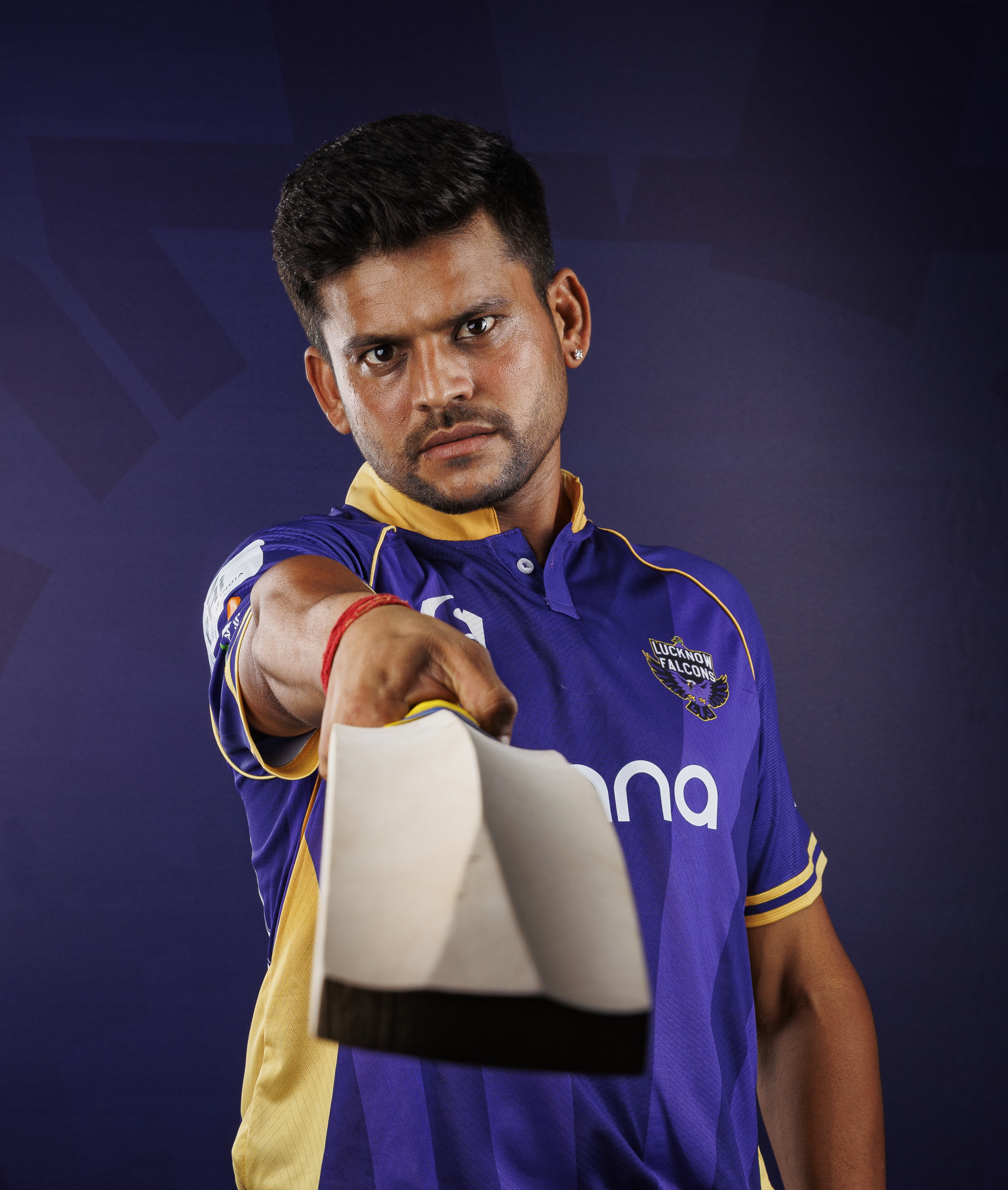 Priyam Garg of Lucknow Falcons gaze. One of Lucknow Falcons’ UPT20 Season 4 game‑changers, carrying Lucknow’s pride and the hunger to take this franchise higher in India’s biggest state T20 league.Photos by: s Saikat Das